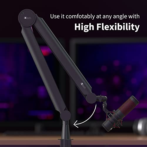Ixtech Mic Arm Boom Arm 360° Rotatable Microphone Boom Arm Mic Boom Arm With Desk Mount, Fully Adjustable, For Podcast, Video, Gaming, Radio, Studio Recording, Sturdy And Universal Valiant Pro #TOP2