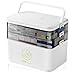 LIAVOP 3 ripiani per conservare i farmaci, 30X24X16 cm Scatola per medicinali Maniglia portatile, trasportabile con chiusura sicura Organizer multifunzionale per farmaci, scatola per farmaci domestici immagine