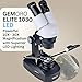 GemOro Elite 1030 LED Microscope | Professional High-Precision Jewelry, Gemstone & Watch Repair Inspection with Adjustable Zoom & LED Lighting | 10X to 30X Magnification | Portable, Ergonomic Design