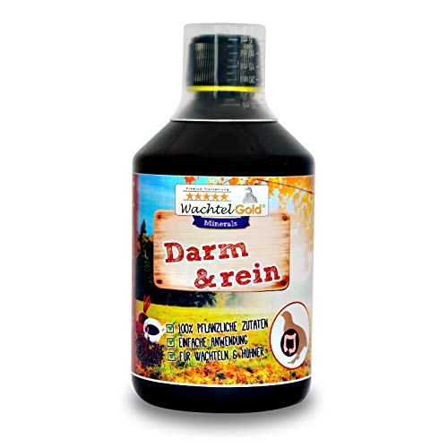 WachtelGoldDarm&rein 500 ml liquid dietary supplement for quails, chickens and ornamental poultry