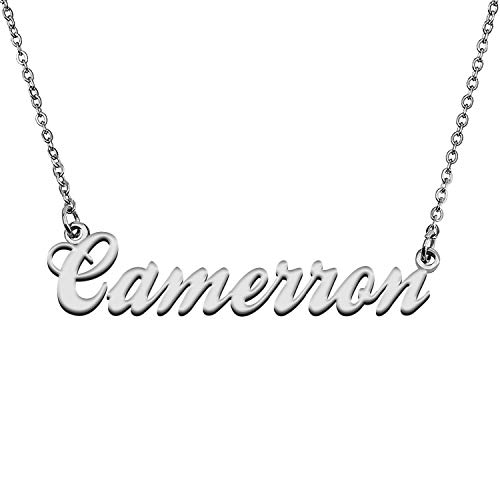 GR859C Custom Made Camerron Name Necklace for Women Stainless Steel