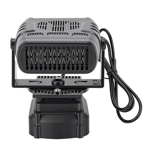 Spacnana Calentador de Espacio Inalámbrico, Ventilador Calefactor Portátil a Batería Compatible con Batería BL1830 BL1850 de 18 V, 2 Velocidades Ajustables para Coche, Camping, Oficina
