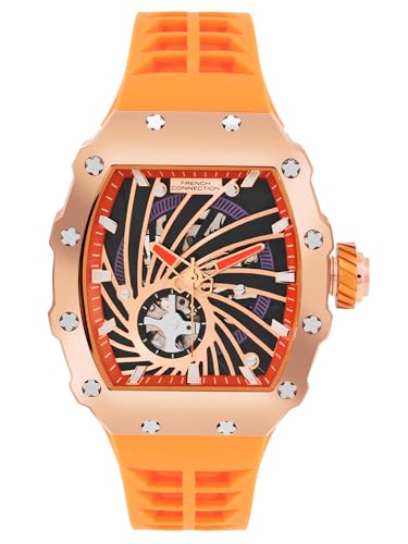 French Connection Quadra Rex Orange Tonneau Mens Automatic Watch FCA08O (B0D73VXGSH) Amazon Price History, Amazon Price Tracker