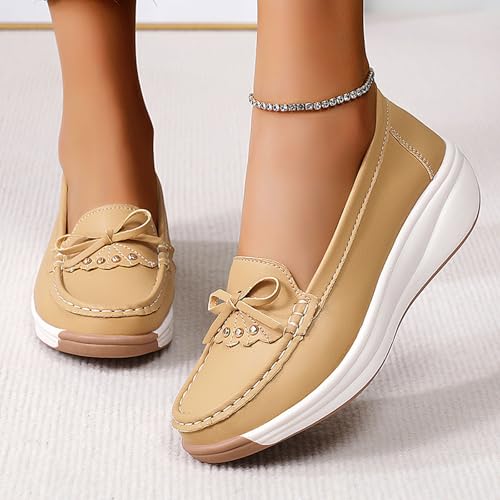 Chaussures décontractées féminines au design enveloppant et semelle plate