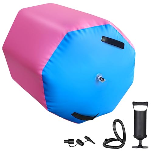 Rollo de Aire Inflable para Gimnasia Colchoneta Airtrack Rollo para Yoga Entrenamiento en Casa Rollo Inflable para Backbend 70x90cm