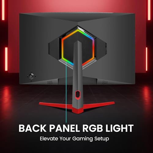Image of FRONTECH 27-Inch QHD 2K Gaming Monitor (2560x1440) | 180Hz Refresh Rate | IPS Panel | HDMI & DP Dual Input | RGB Backlight | Eye Care | Wall Mount | 3-Year Warranty (MON-0085P)