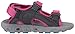 Columbia Youth Unisex Techsun 3 Strap Sandal, Pink Ice/Pacific Rim, 10