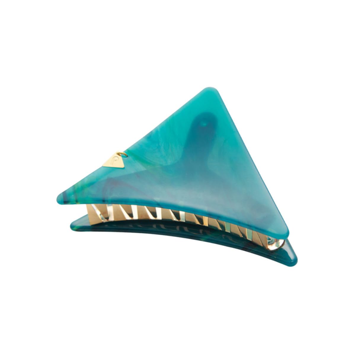 Large Triangle Hair Claw Clip in Green Acetate for Styling