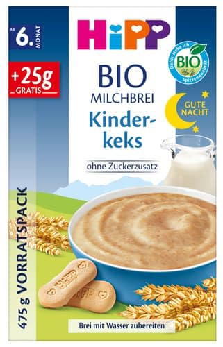 HiPP Bio Milchbrei Gute Nacht: Kinderkeks (0.47 kg) HiPP Bio Milchbrei Gute Nacht: Kinderkeks (0.47 kg)