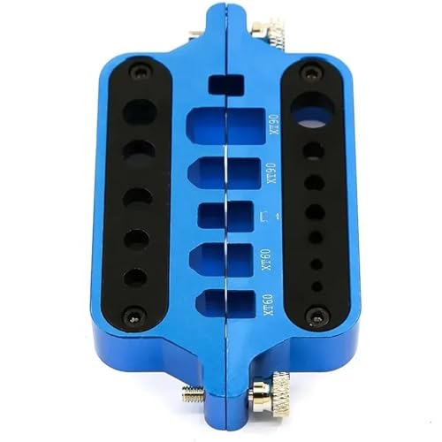 RC Accesorios Para XT60 XT90 Deans Estación Soldadura Multifuncional Fijación Máquina Conector Banana Aislante Herramientas RC(Blue)