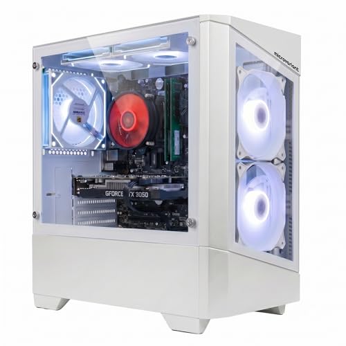 Image of Vision-X Gaming PC | Core I7 9th Gen Processor | RTX 3050 6GB GPU | 16GB RAM | 1TB NVMe SSD | 5G WiFi+BT Dongle | USB 3.0 /HDMI /VGA Port | Windows 11 Pro | White