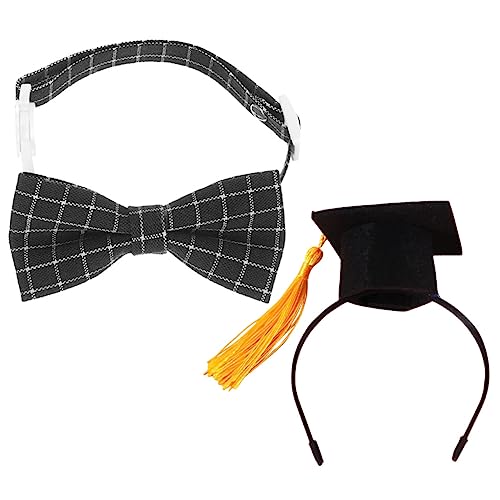 Set disfraz de graduación para perros y gatos miniatura 1