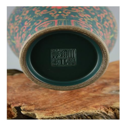 Vase émail vert malachite queue de poisson, bouteille florale de décoration intérieure - 7