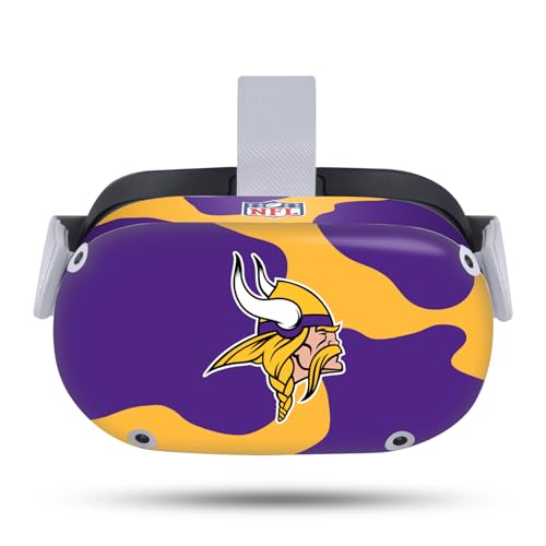 Autocollant Meta Quest 2 Head Case Designs NFL Minnesota Vikings en vinyle pour votre casque