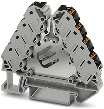 PHOENIX CONTACT PTRVB 4-PV/BK Potenzialverteiler, Grau, 16 Anschlüsse, Schwarz A