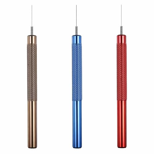 3-Piece Glue Applicator Metal Applicator Needles for Adhesive Dispensing Miniature Tools Stainless Steel Professional Pin Needle Detail Tool Model Building Tools for Ceramic Polymer Clay Sculpture