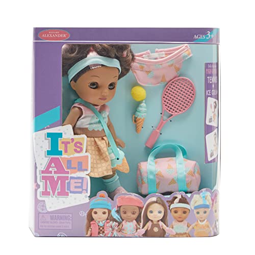 Madame Alexander 8" It's All Me! Tennis + Ice Cream Doll, Medium Skin Tone/Brown Eyes/Brunette Hair #TOP1