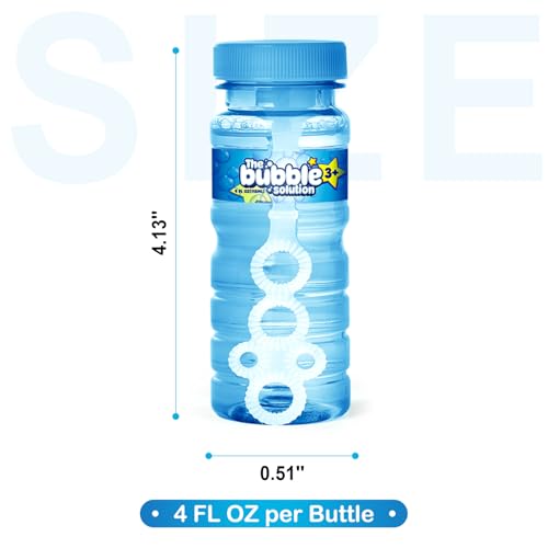 image for SpringFlower 6 Pcs Bubble Bottles with Wand,Bubbles Party Favors for K