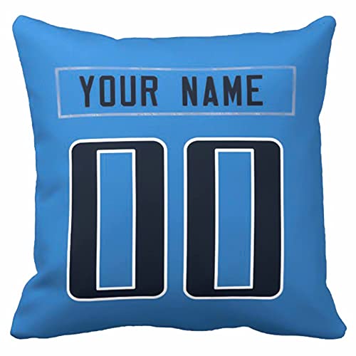 Image of ANTKING Throw Pillow 2 Pack with Custom Name and Number Personalized Gift for Men Women Boys