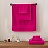 Amazon.com: COZYART Hot Pink Bath Towel Set, Turkish Cotton Hotel Large ...