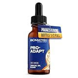 BioMatrix Progesterone, Vitamin E, Rice Bran Topical Oil | Bottle 1/2-Full by Design | Crafted in USA, 15 mL Glass | Pro-Adapt