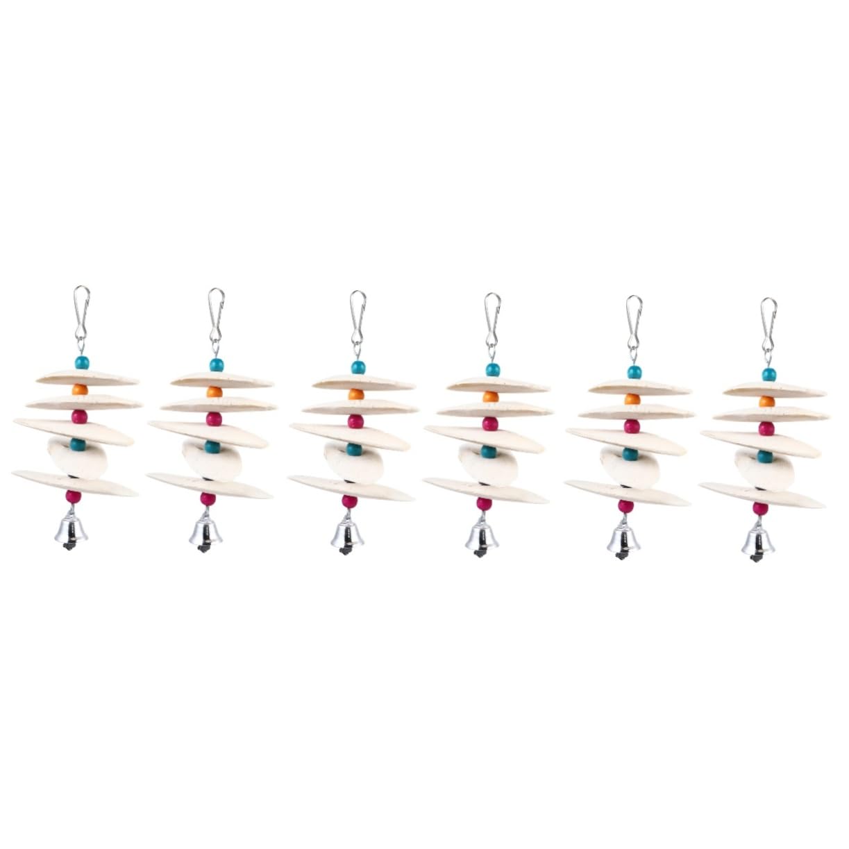 Angoily 6pièces à Mâcher De Seiche pour Oiseaux Complément De Jouet Amusant pour Perroquets Et Oiseaux Résistant Mastication Couleur Aléatoire Petite