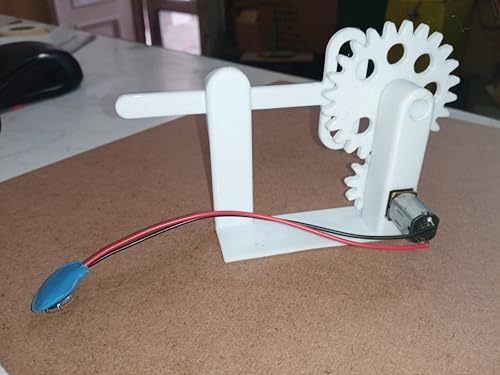 Image of Motorized Rotary Motion to Linear Reciprocating Motion Mechanical Model for School Science Physics /Mechanical Engineering /Teaching Aid /STEM Lab Models
