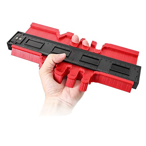 Calibro contorno profilo duplicatore in plastica ABS strumento di misura per tagli agevoli piastrelle, pavimenti, lavorazione del legno, 25 cm