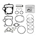 RedCcap 54mm Bore Piston & Ring Set with Head Gaskets Kit for 125cc Pit Dirt Bike 125cc SSR Baja Roketa Apollo Bms Nst Taotao with the Horizontal Styled Engine ATV Dirt Bike Go Kart