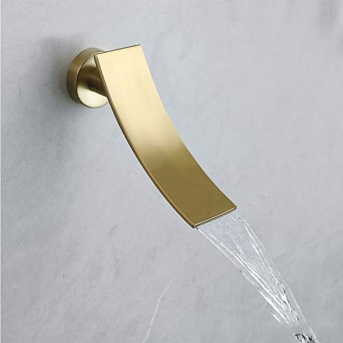 Ensemble de douche encastré multifonction or brossé 3 sorties d'eau - 6