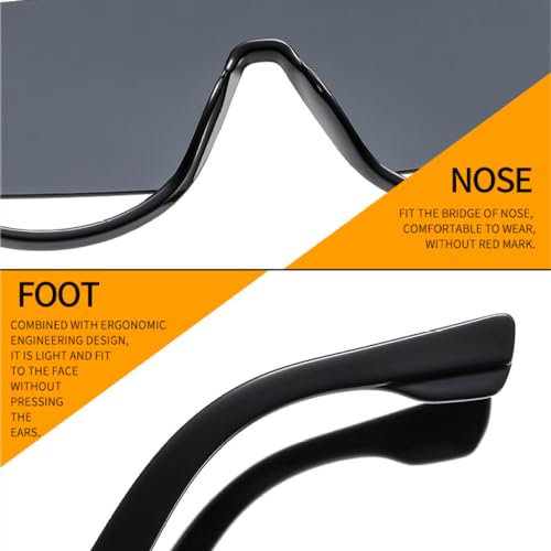 Lunettes de soleil oversize contre l'éblouissement rétro creuses