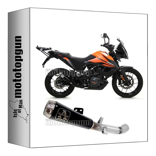 Pot echappement Arrow Pro-Race Nichrom Noir pour KTM 390 Adventure de 2020 a 2023
