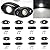White Rock Light 12pods 6000k Pure White Led Rocks Lights kit Ip68 Waterproof 47inch Extension Wires for ATV Rv Utv SUV Offroad Pickup Trucks Golf Boat Cars Trailer Fender Underglow Lighting (White)