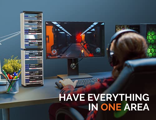 Image of Skywin PS5 Game Holder Game Storage Organizer - 36 CD Game Holder Disk Tower for PS5 - Game Box Storage Tower