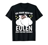 Schlafshirt Nachthemd Schlafoberteil Träumen Eule T-Shirt