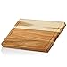 Mahlzeit Deska do krojenia z drewna akacjowego, 40 x 30 x 3 cm, deska do krojenia z rowkiem na sok, deska do serwowania z drewna akacjowego, do kuchni, gotowania | deska kuchenna, podkładka do krojenia, deska do krojenia