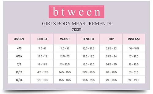 Btween Girls 4-Piece Summer Tops | Fashionable Short Sleeve T-Shirt | Casual Daily Shirt For Kids - Assorted Colors #TOP6