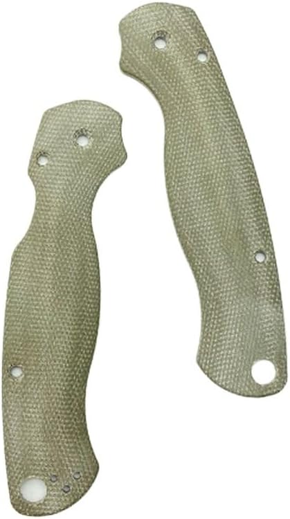 1 Pair Scales Handle Fits for Spyderco C81 Paramilitary 2, Micarta Handle Patch Green