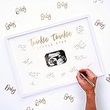 Ginger Ray Baby Shower Scan Guest Book Fram Party Decoration Twinkle Twinkle