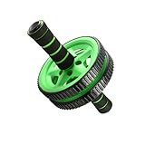 MUELODSIC Abdominal Wheel mit Rutschfesten Schwammgriffen Doppelräder Bauchtrainer für Effektives...