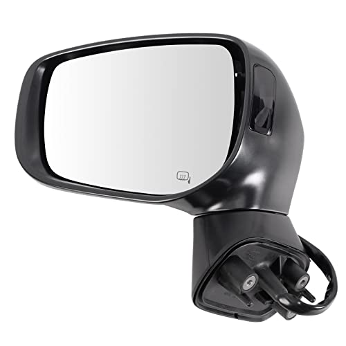 TRQ Driver Side Mirror Assembly Power Heated Turn Signal Blind Spot Compatible with 18-19 Subaru Legacy Without 50th Anniversary Edition Package 18-19 Outback Without 50th Anniversary Edition Package by TRQ - Used condition - CA$137.85