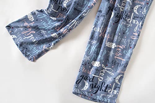 Pnaeong Women's Pajama Set - Cotton-Blend Short-Sleeve Loose Top With Matching Capri Bottoms Sy215-Good Night-Xl #TOP6