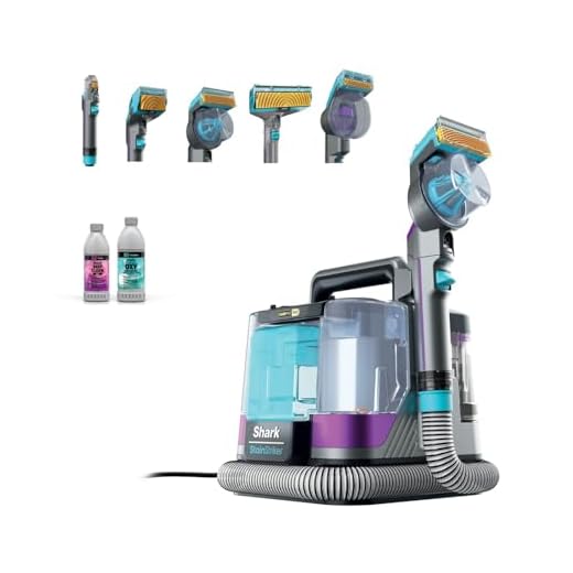 Shark StainStriker HairPro Pet Fleckenreiniger, 450 W Saugkraft, Anti-Clog-Tierhaarextraktor, entfernt hartnäckige Flecken & Gerüche, leicht & tragbar, inkl. 4 Aufsätze und 2 Reinigungsmittel PX250EUT