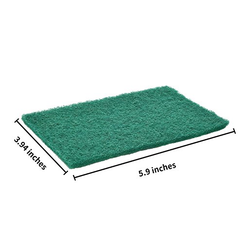 Yoande Cleaning Scrub Sponge Scouring Sponge Pads Non Scratch Pads For Kitchen Dishes Cleaning (Green, 100Pcs), 1.0 Count #TOP4