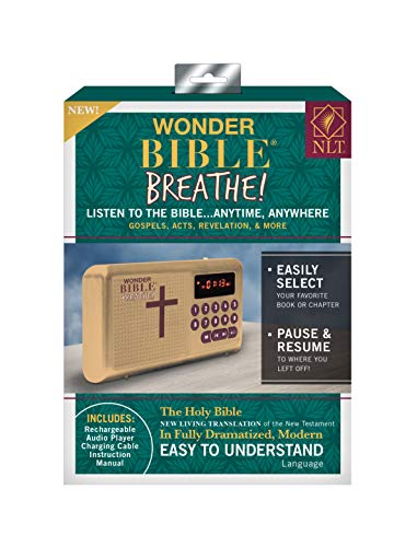 Wonder Bible Breathe- The Audio Bible Player That Speaks, New Living Translation, New