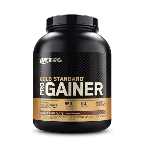 Optimum Nutrition - Gold Standard Pro Gainer | High Protein Weight Gainer Powder | 650 Calories, 60g Protein, 82g Carbohydrates | Mass Gainer & Source Vitamins & Minerals | 14 Servings, 5.09LB (Double Chocolate)