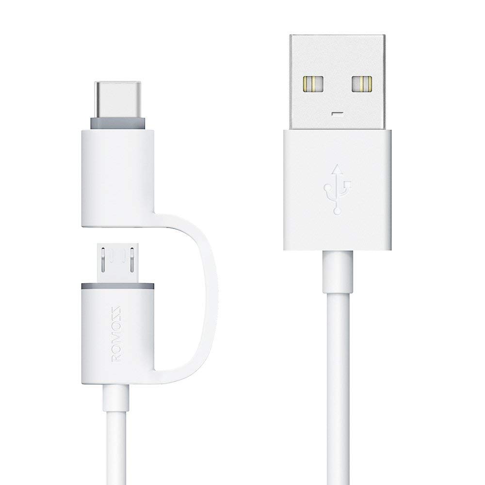ATIMUNA Rapid Charge 2-in-1 Type-C and Micro USB Data Cable by ROMOSS - High-Speed Sync and Fast Charging for Android and USB-C Devices (B0CGK4ZPYH) Amazon Price History, Amazon Price Tracker