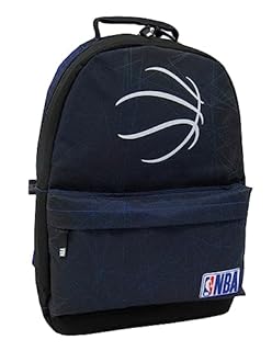 NBA National Basketball Association - Zaino scolastico, collezione ufficiale, Blu marino, 30 x 43 x 14 cm