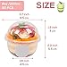 Jnnzzggu 50 Pack 9 oz Clear Plastic Dessert Cups with Dome Lids,No Hole Disposable Snack Bowls for Pudding,Parfait,Fruits,Ice Cream,Cake
