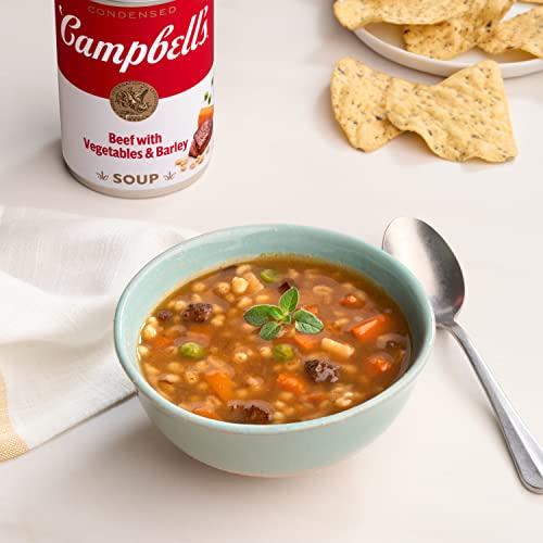 Campbell's Condensed Beef Soup With Vegetables and Barley, 10.5 oz Can (12 Pack) image 4